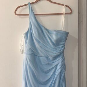 Azazie sky blue dress. Size 8.